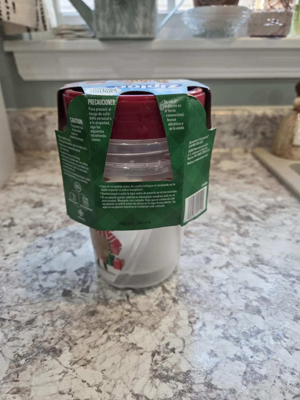 Ziploc Round Limited Edition Holiday Christmas Winter Twist Loc 2020 1 QT 2 Cups